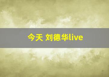 今天 刘德华live